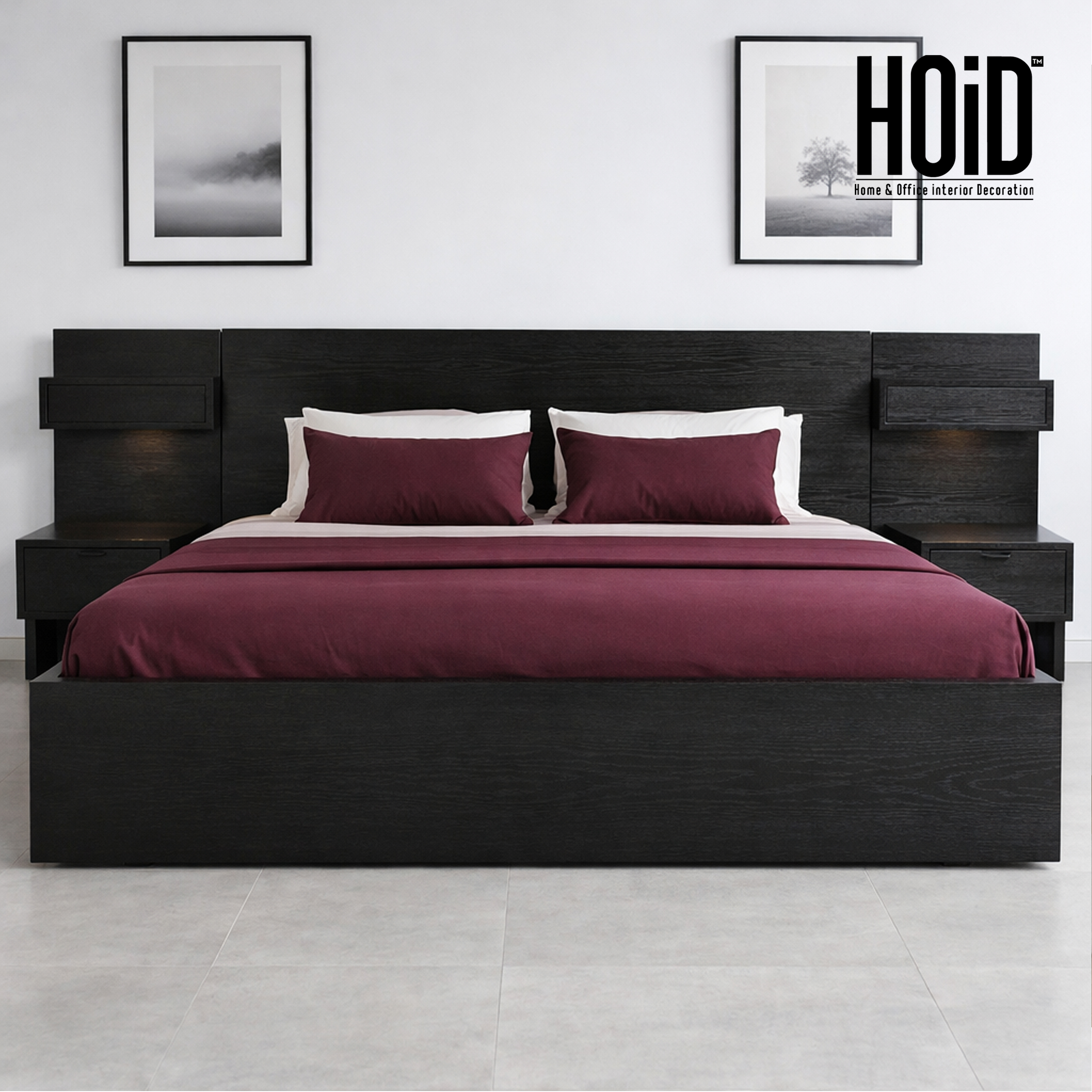 davana bed with sides