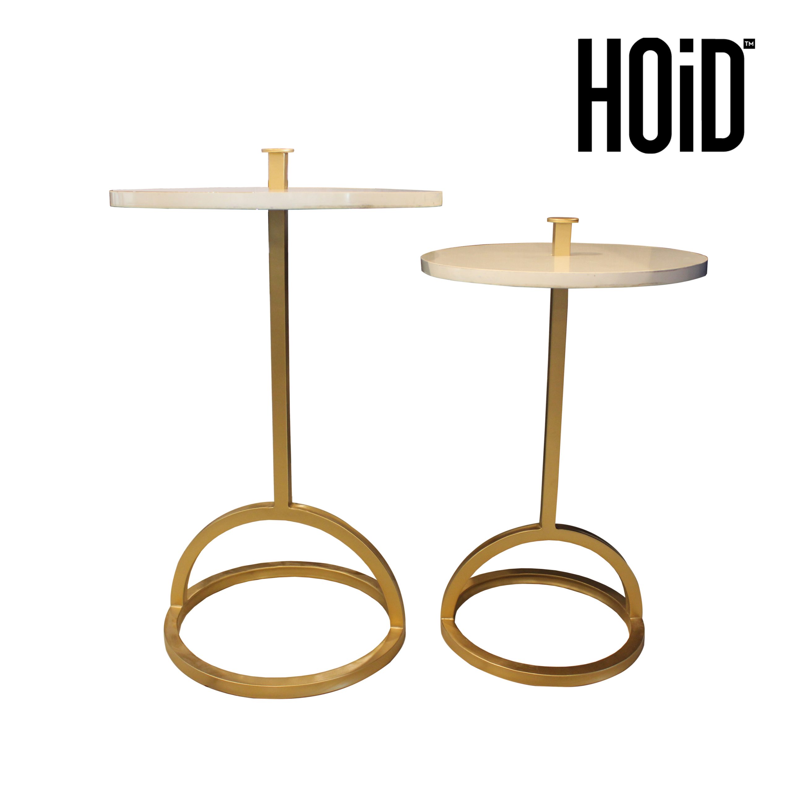 Copper Set Of 2 Round Rod Iron Table, Round Acrylic Table Topper