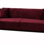 bumby 3 seater sofa in red – image1