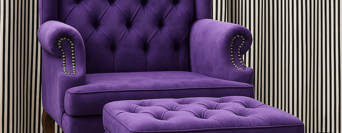 Single Sofa with Footrest