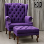 Single Sofa with Footrest