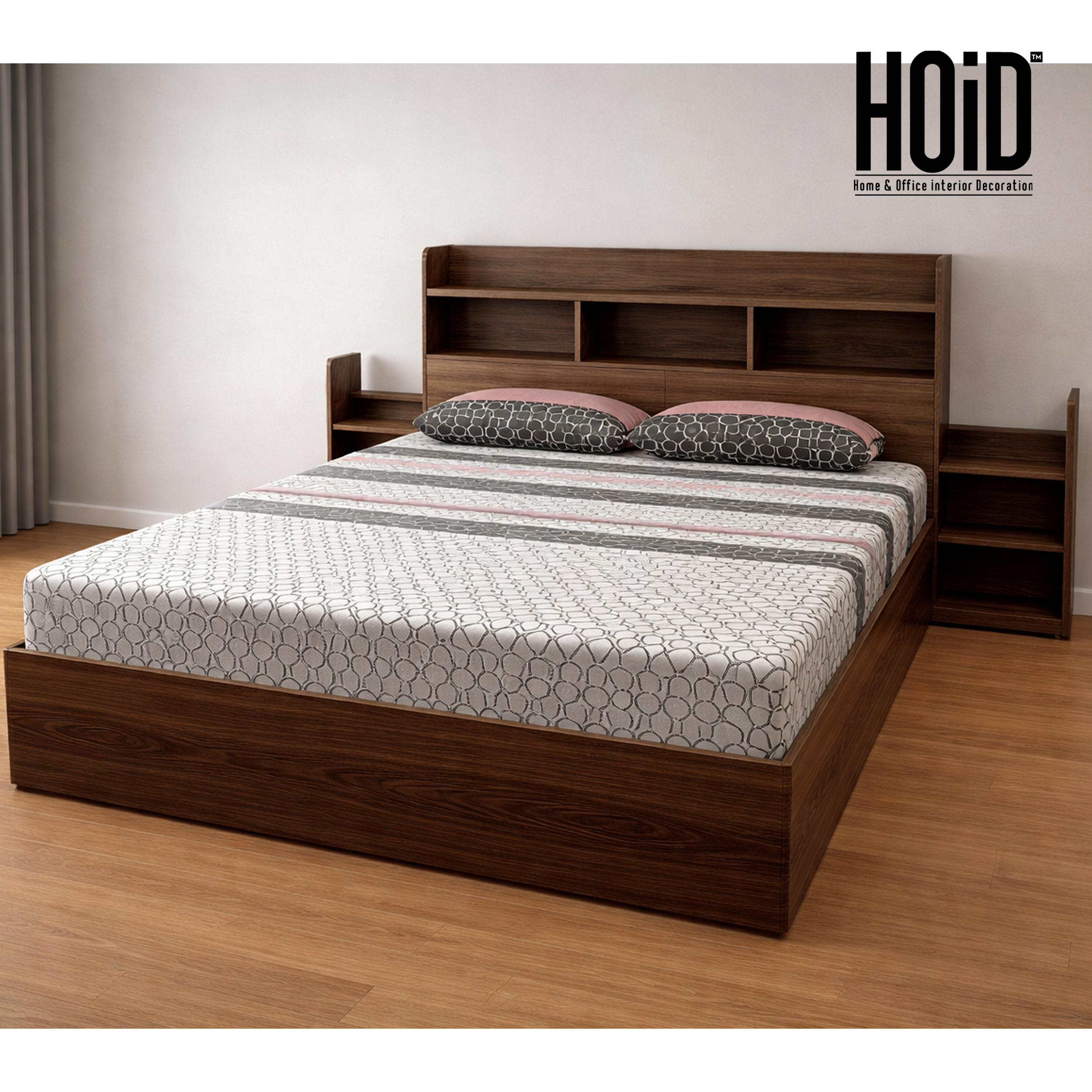compact bed with storage drawers