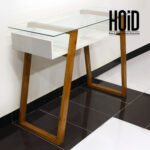 breeze hallway console with glass top