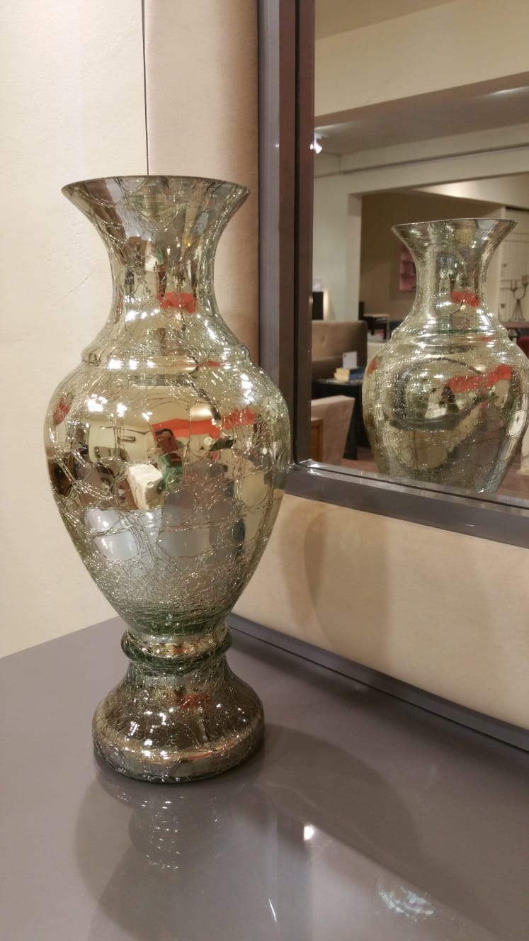 1 Silver Glass Vase HOiD.pk