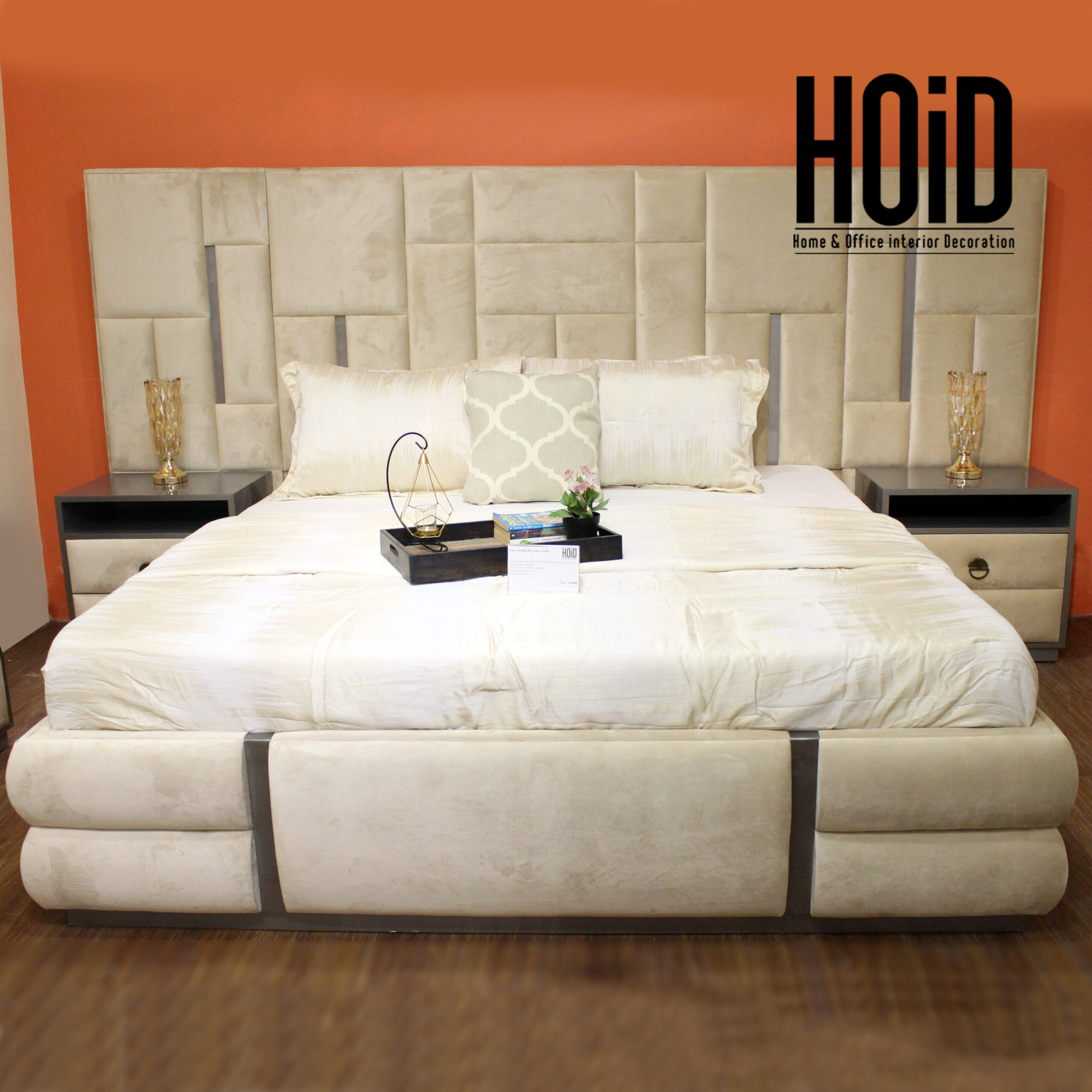 Fancy Bridal Bed Set with Acrylic & Extended Sides HOiD.pk