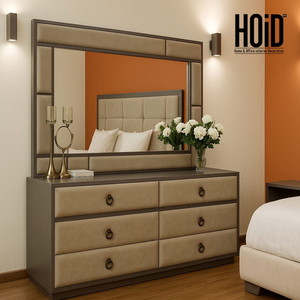 Fancy Dresser with Mirror - HOiD.pk