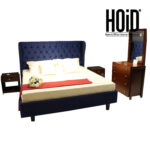 lake tufted bed with mika side and dresser