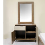 dresser with mirror