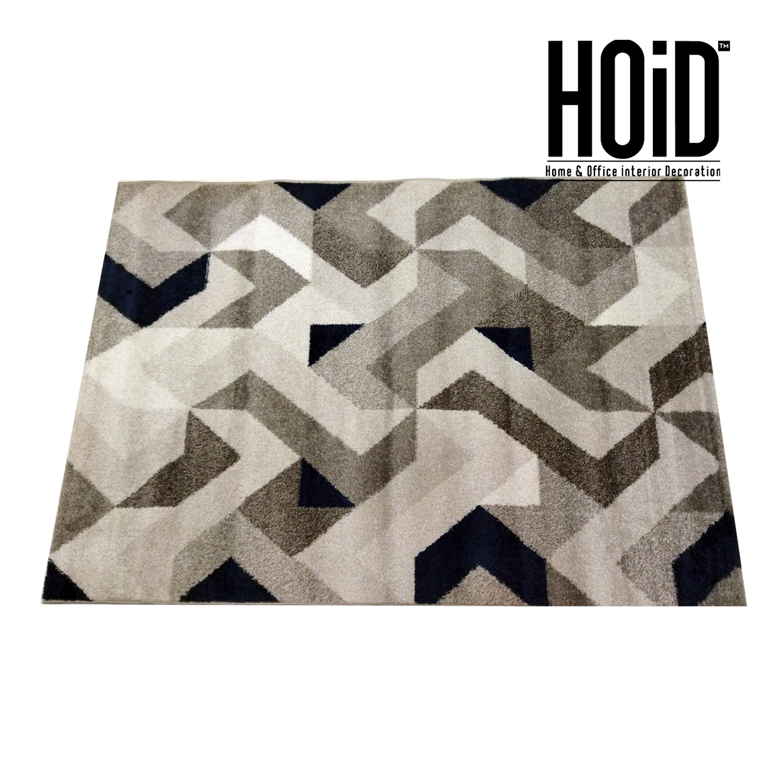 Abstract Blue & Grey Rug HOiD.pk