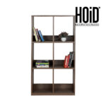 Stackin Floor Bookshelf in Melamine with compartments.