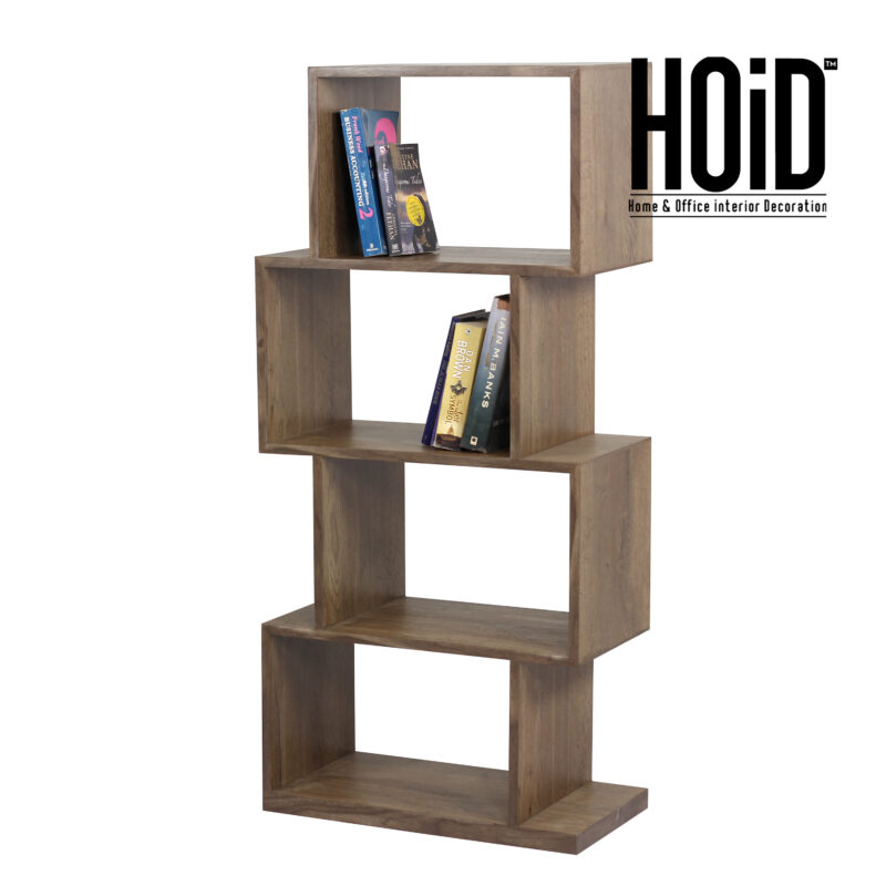 Zig Zag Bookcase In Melamine Hoid Pk