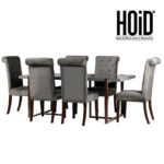 connect dining table with 6 arzu chairs