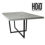 slip conference table in rod iron