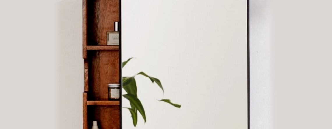 Wall Mirror with Storage