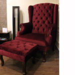 Single Sofa with Footrest