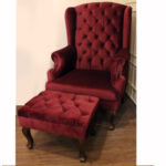 Single Sofa with Footrest