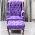 Single Sofa with Footrest