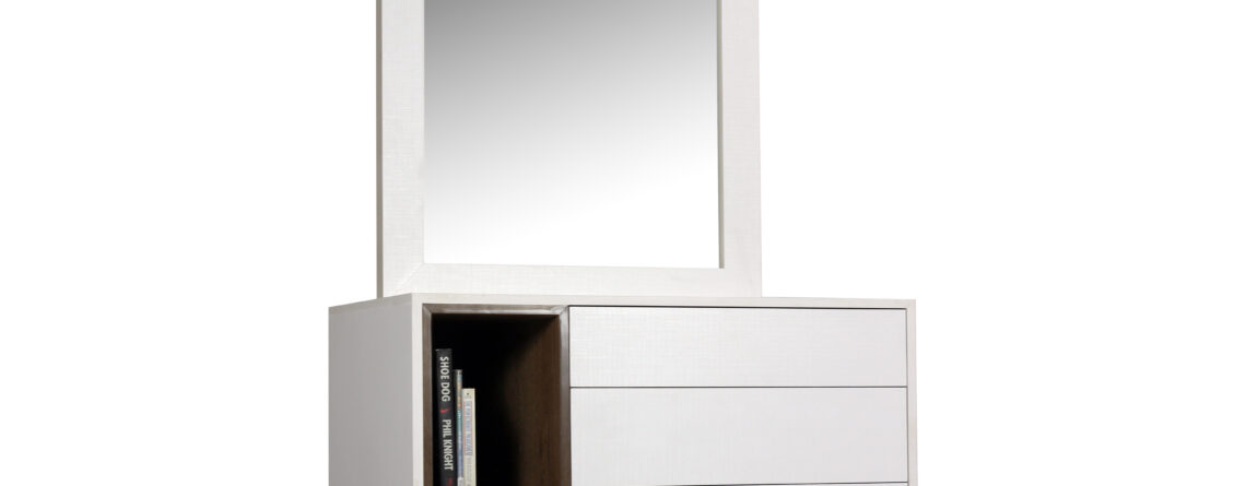 dresser with mirror