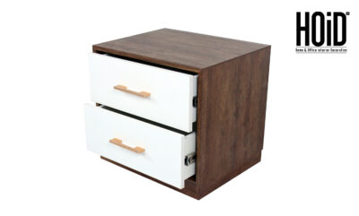Channel Side Table with 2 Drawers - HOiD.pk