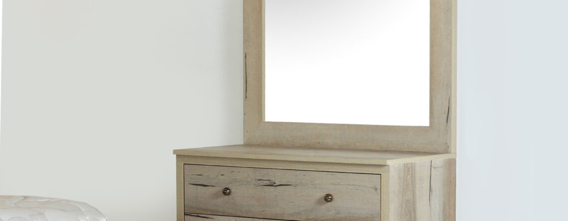 dresser with mirror