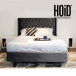 bed with side tables