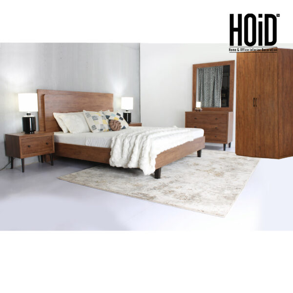 tile bed set with 2 door wardrobe