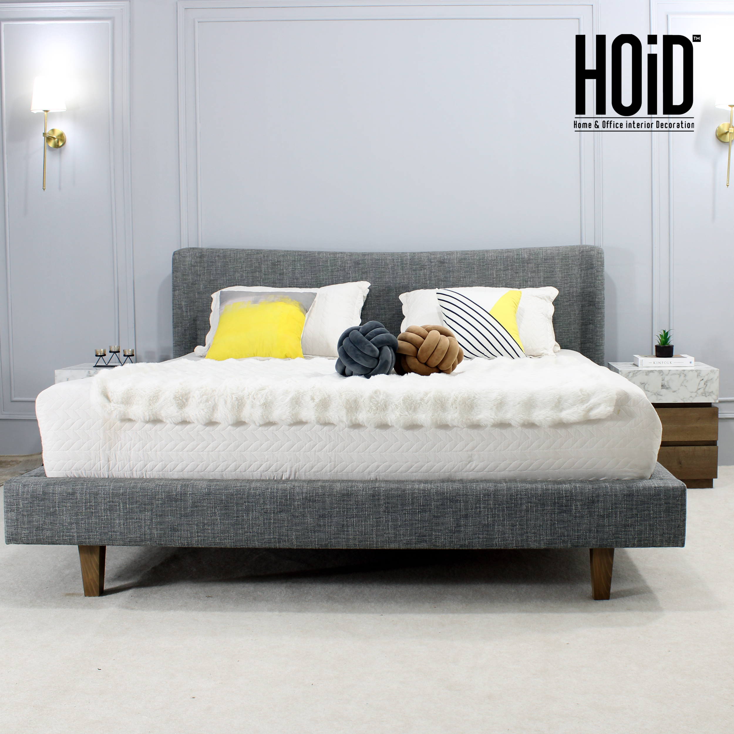 citi bed with haven side tables