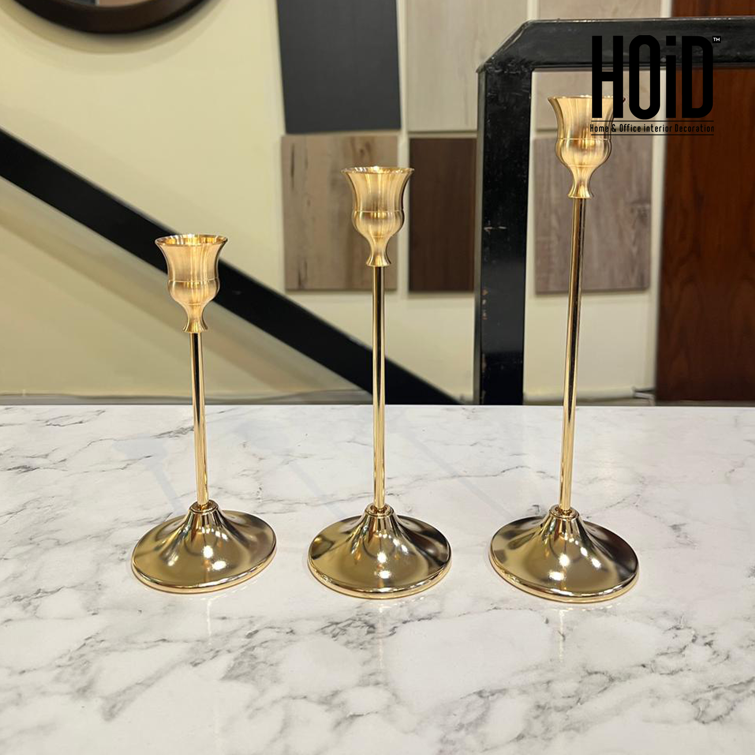 willow candle holder set